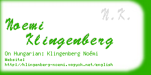 noemi klingenberg business card